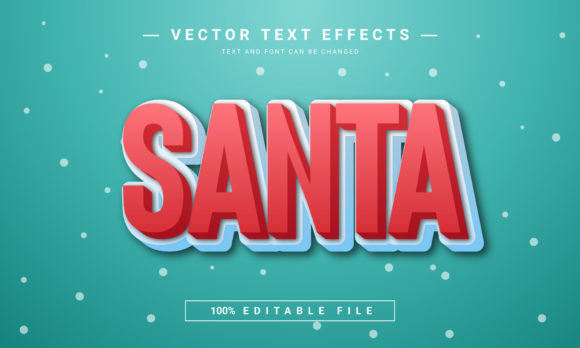 Bring Holiday Magic to Your Designs with Santa Editable Text Effect