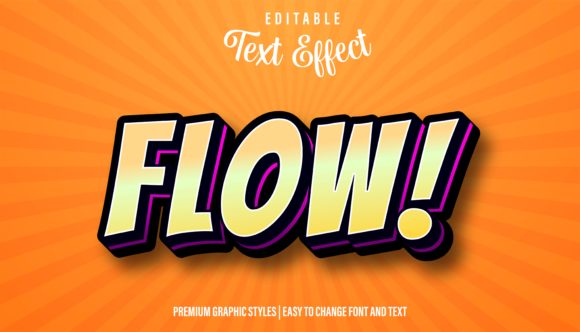 Bring Your Ideas to Life with Flow Cartoon Style Text Effect