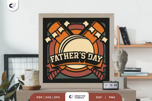 Celebrate Dad with the Cricket Dad 3D Shadow Box Papercut