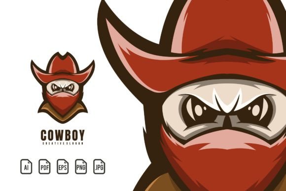 Cowboy Mascot Logo: A Bold Asset for Gaming, Sports, and Apparel