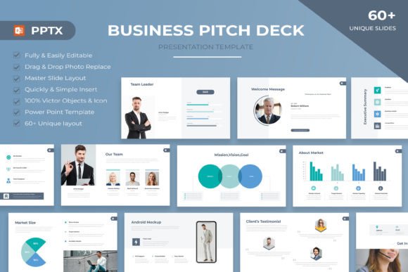 Elevate Your Business Narrative with a Professional Pitch Deck Template