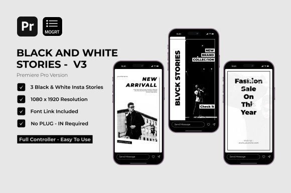 Elevate Your Instagram: The Power of Black & White Stories V3