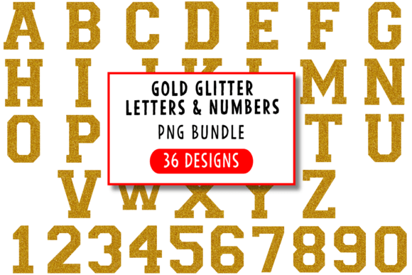 Gold Glitter Letters and Numbers PNG: A Designer's Guide to Sparkle