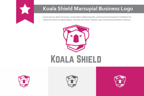 Koala Shield Marsupial Logo: Branding with Character