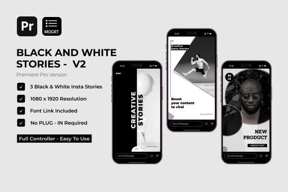 Mastering Monochrome: Elevate Your Instagram with Black & White Stories V2