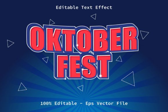 October Fest Style Editable Text Effect for Adobe Illustrator