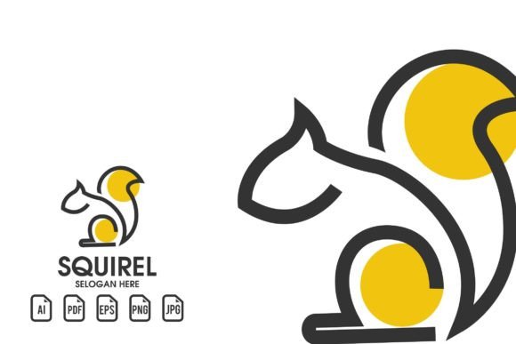 Squirrel Logo Template: A Playful Vector Asset for Modern Brands