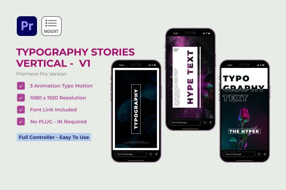 Typography Stories V1: Premiere Pro for Modern Brands