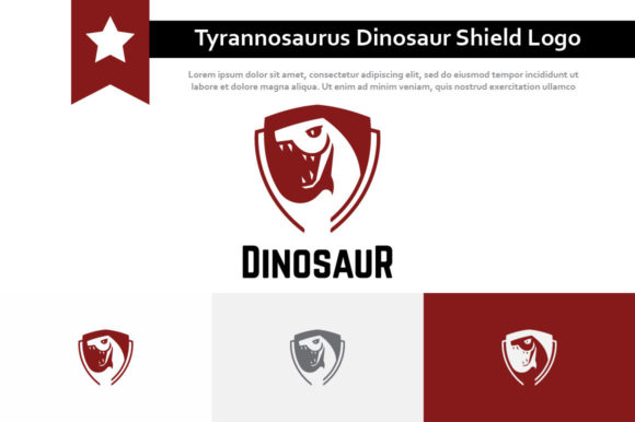 Unleash a Prehistoric Power: The Tyrannosaurus Dinosaur Snake Logo