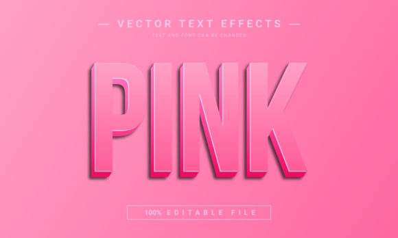 Unleash Creativity with the Pink Editable Text Effect