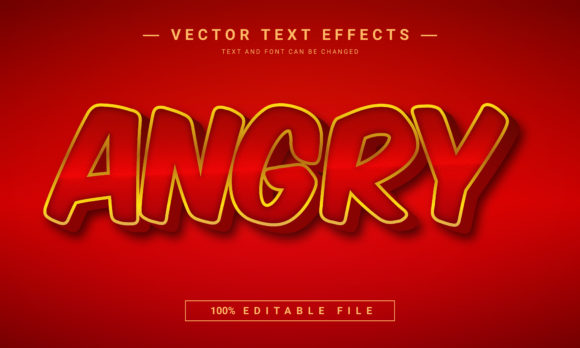 Unleash Raw Power: The Angry Editable Text Effect