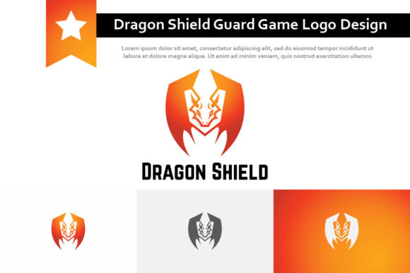 Unleash Your Brand: The Dragon Shield Strong Guard Esport Logo