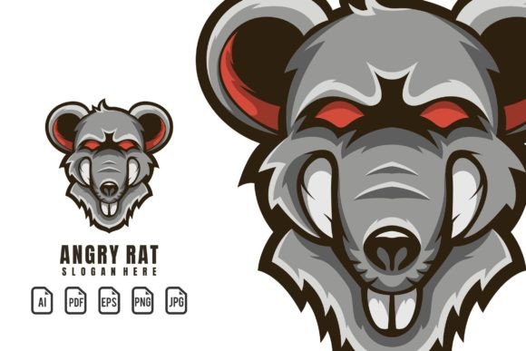 Unleashing the Angry Rat Mascot Logo for Impact