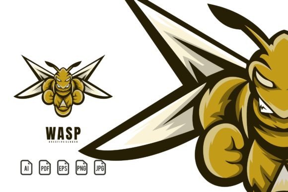 Wasp Mascot Logo: A Bold Template for Your Brand
