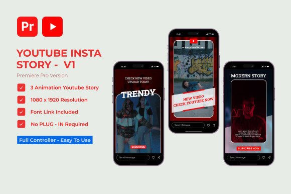 YT Insta Stories V1: Elevate Your Premiere Pro Content